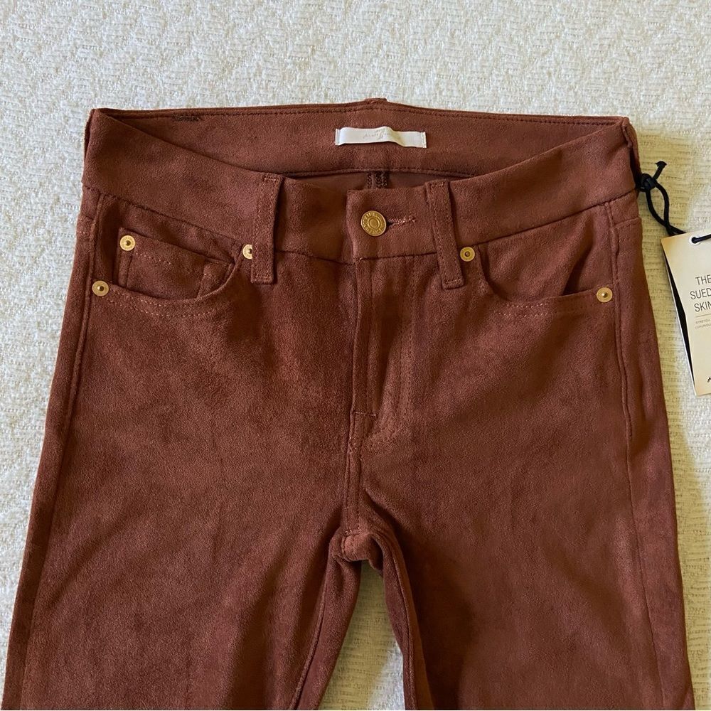 7 For All Mankind The Sueded Skinny Pant - Picture 4 of 13